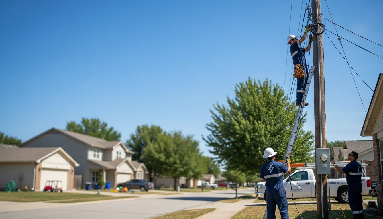Residential electrician providing installation services in Mcleansboro, IL